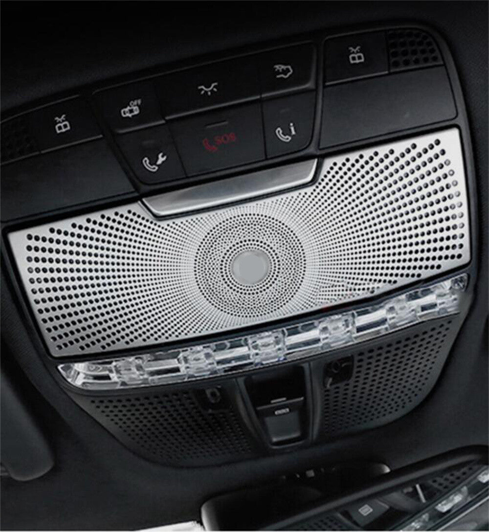 Alloy Front Reading Light Glasses Case Trim for Benz C GLC Class W205 X253 2015+