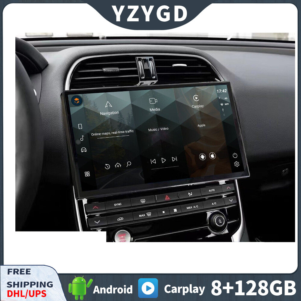 Android 2Din Car Radio for Jaguar F-Pace XE XEL 2016-2019 Stereo 128GB Receiver