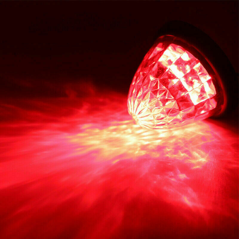 12 Red Round LED Side Marker Beehive Cone Lights for Peterbilt Truck Trailer 24V