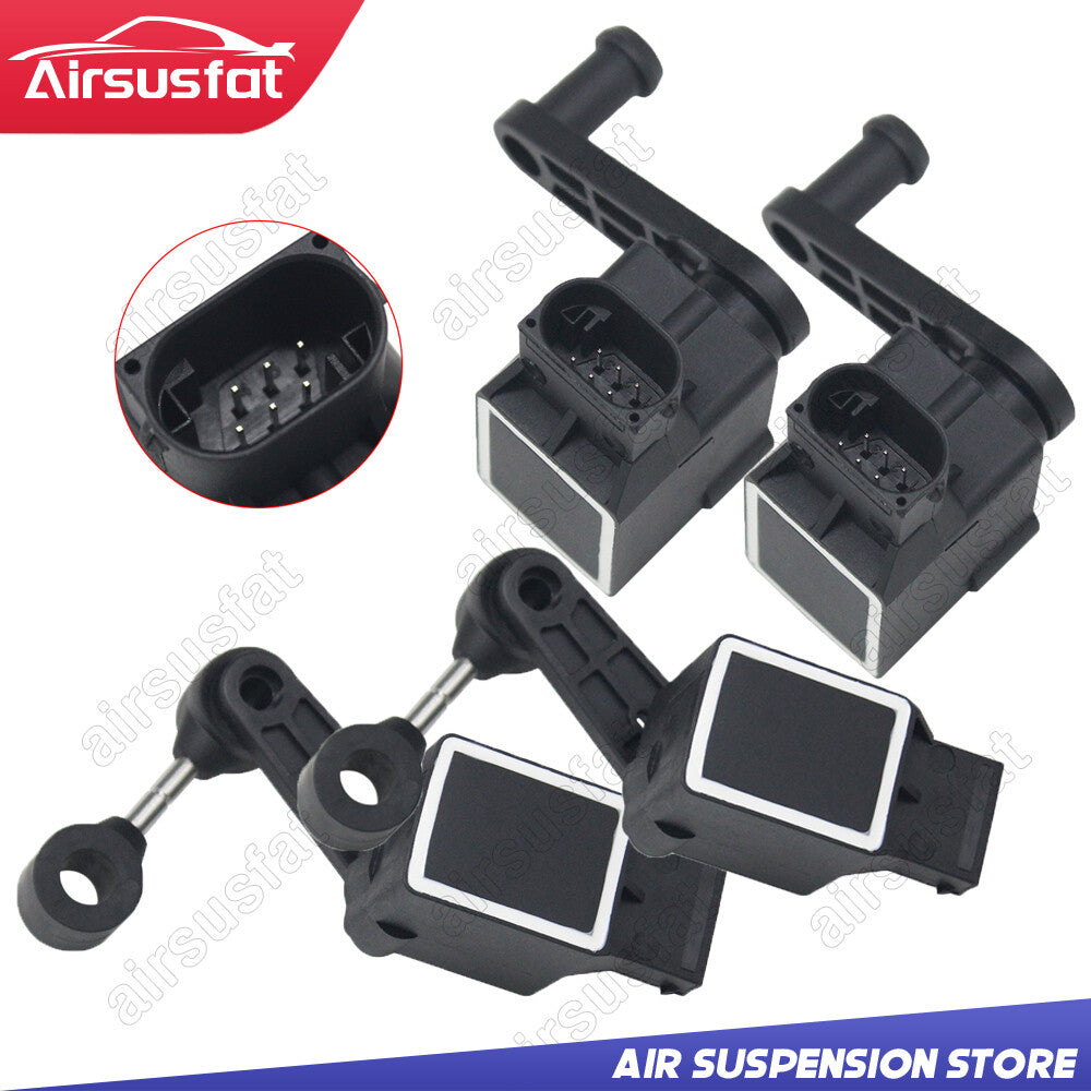 4x Fit for Jaguar XJ8 X350 04-07 FrontRear Ride Control Height Level Sensor 6 Pins