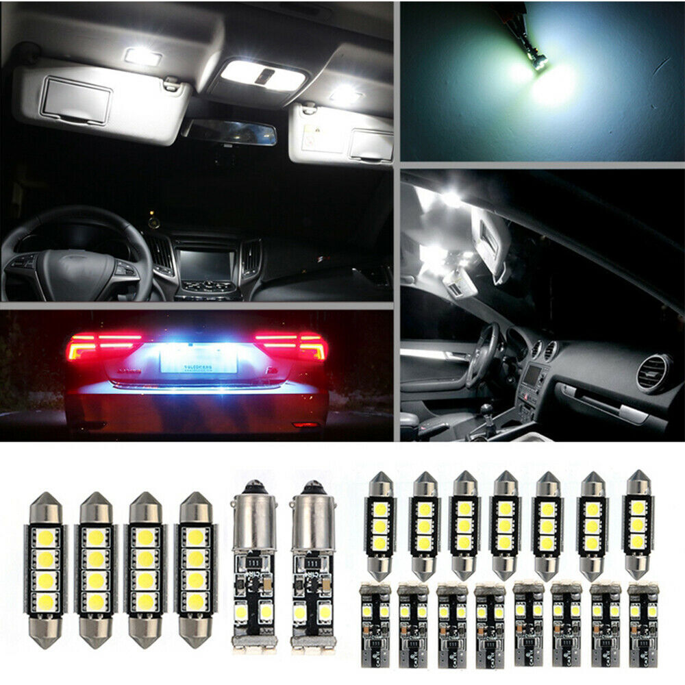 21x 5050 SMD LED interior lights Canbus for BMW E46 sedan coupe E60 E61 white