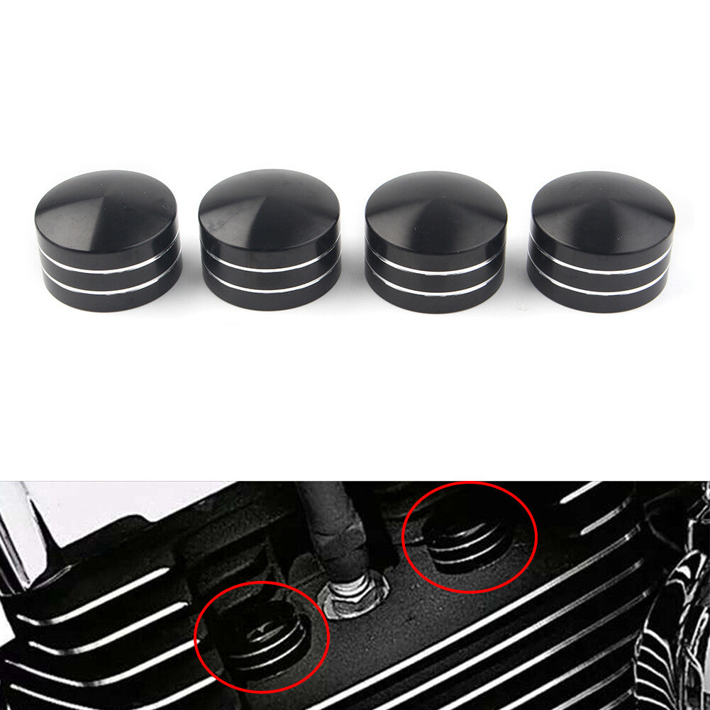 for Harley Sportster XL883 XL1200 Twin Cam Big Twin 1340 Evo Head Bolt Covers 4X