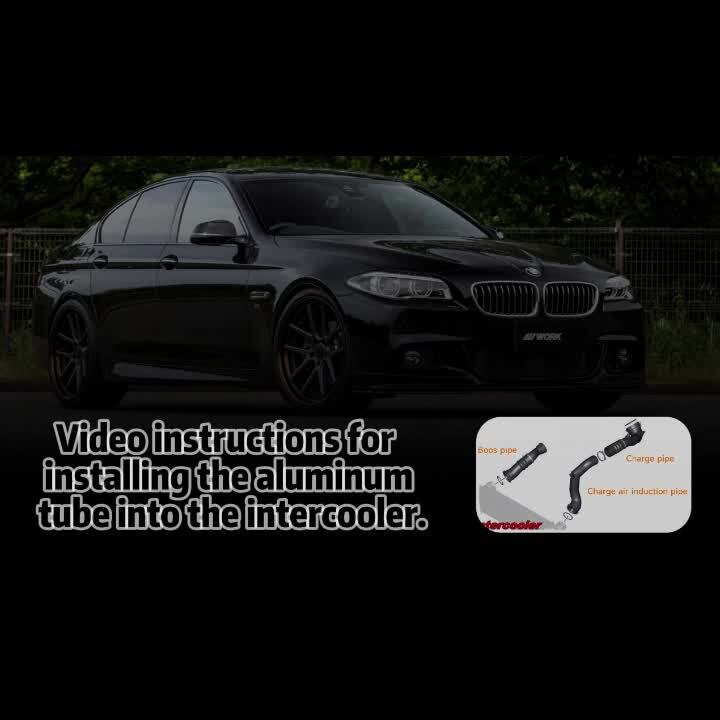 Aluminum Charge Pipe + Boost Pipe Hose Kit for BMW 535i F06/F12 640i 740i N55