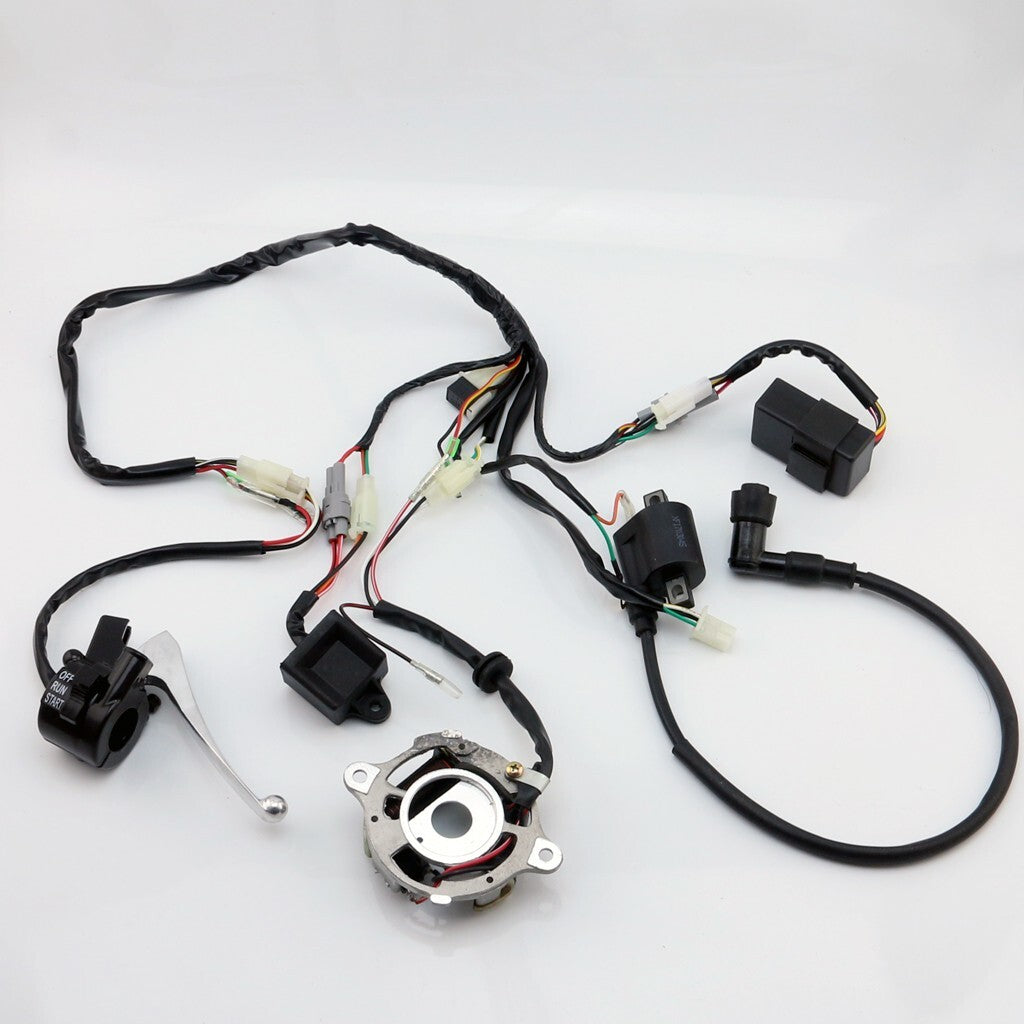 Wiring Harness Magneto Stator Ignition Switch CDI Brake lever for Yamaha PW50