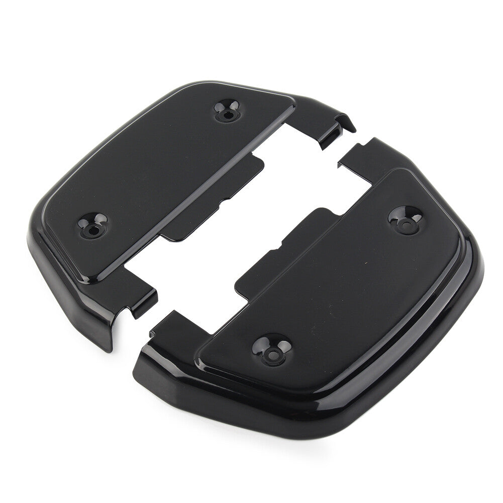 Black Passenger Footboard Floorboard Covers for Harley Touring Road Glide