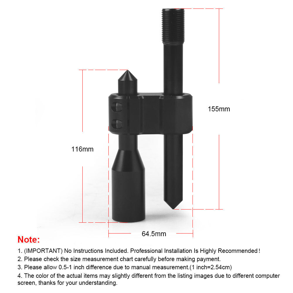 Car shift lever extender adjustable lever transmission extender M8/10/12 adapter