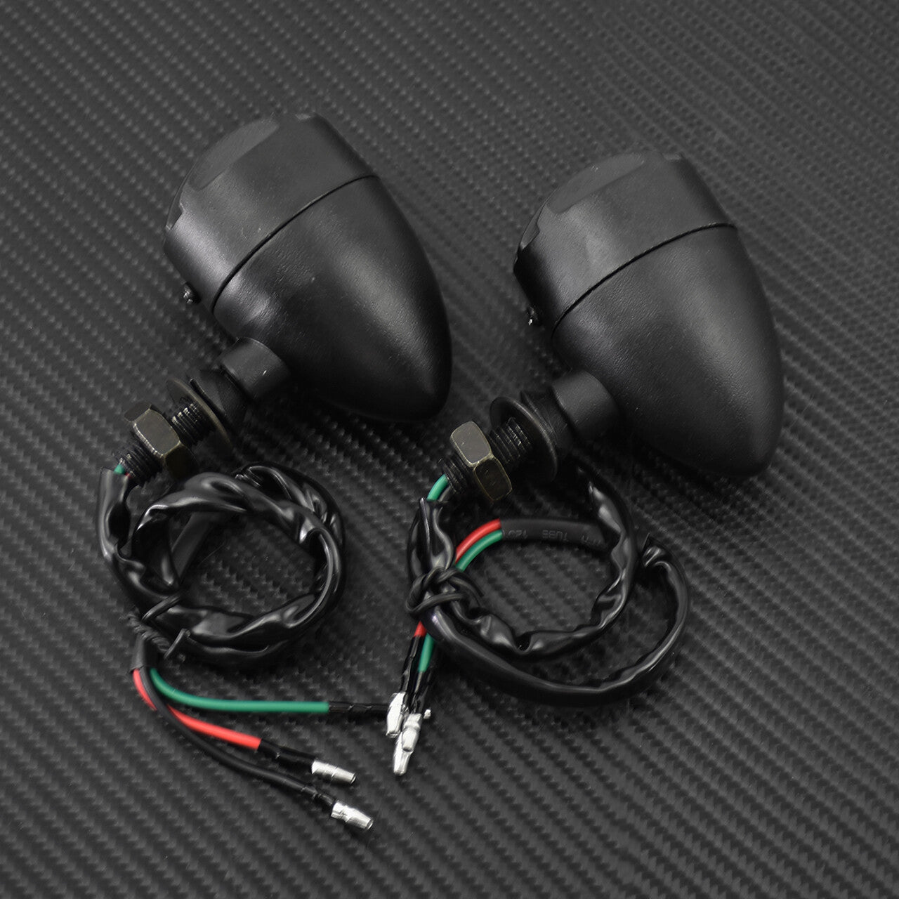 10MM Thread Red Grill Bullet Turn Signal Indicator Light Lamp Fit for Harley 883