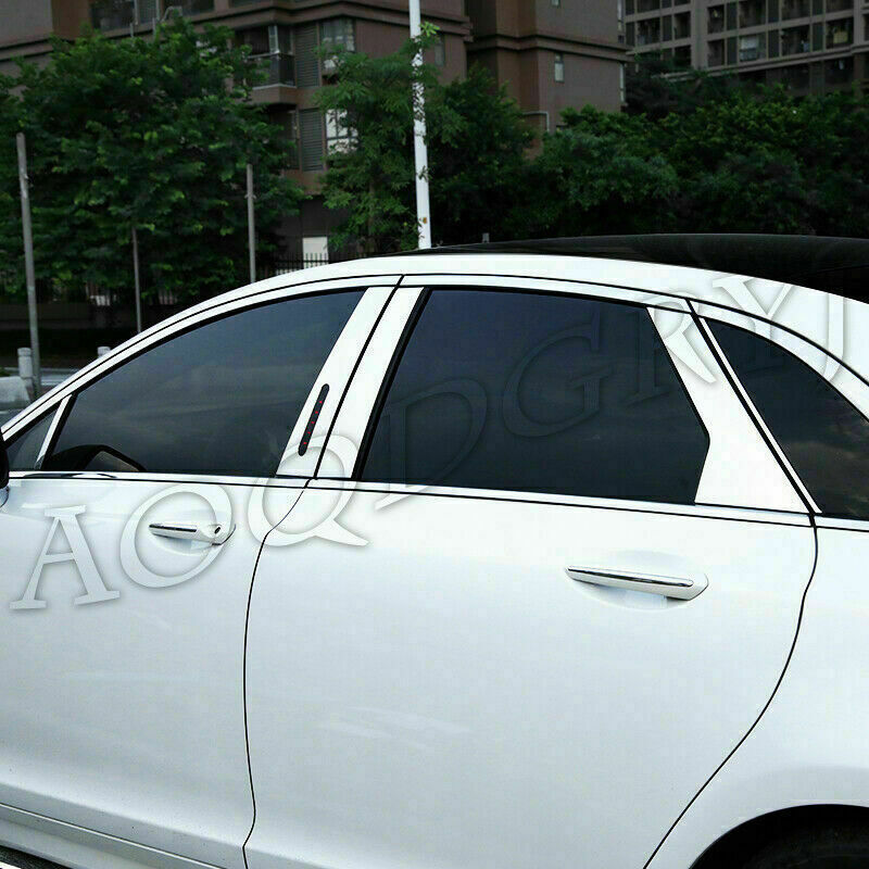 10P S.Steel Window Pillar Posts Covers W/Keypad Cutout for Lincoln MKZ 2013-2020