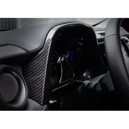 Carbon Fiber ABS Inner Dashboard Frame Cover Trim Fit for Toyota RAV4 2016-2018
