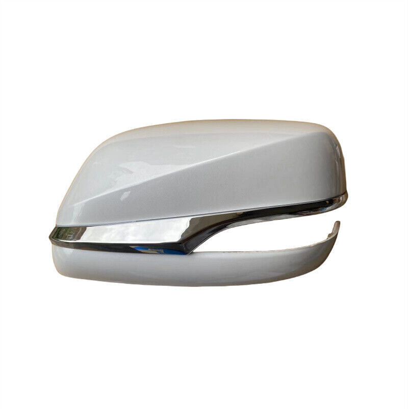 White Left Rearview Mirror Cover Shell Cap for Lexus GX460 2010-2021/LX570 13-19