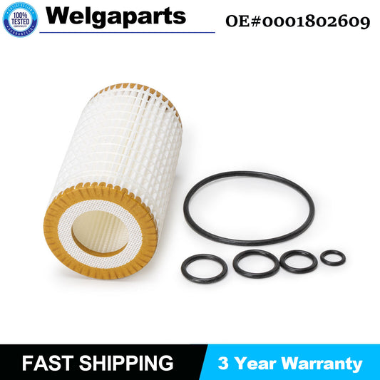 0001802609 Engine Oil Fleece Filter Kit Seal Rings for Mercedes-Benz HU 718/5 X