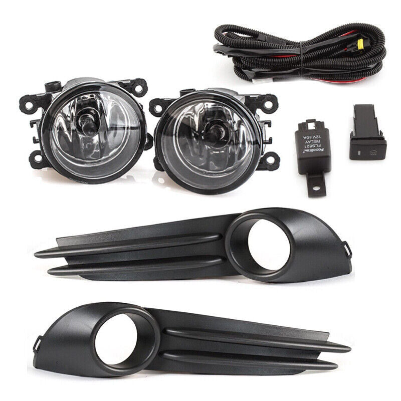 Fog Light Fog Lamp Bezel Trim Harness Switch w/Bulb for Ford Focus ST 2013-2014