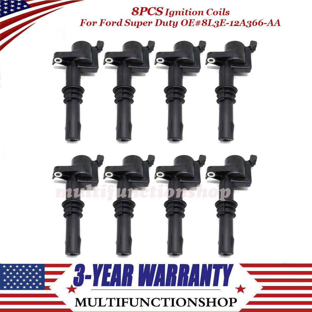 8X Ignition Coils for Ford F-150 F-250 Super Duty for Lincoln 2008-2016 8L3Z-12029-A
