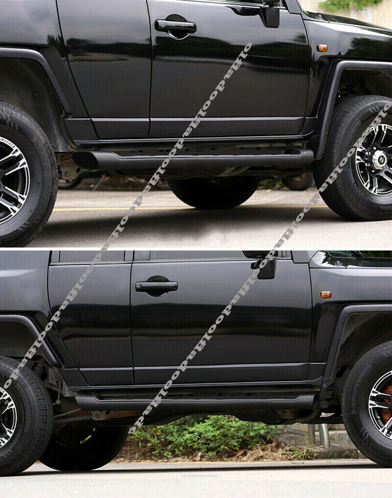 Black Alloy Side Skirts Body Molding Strips Trim for Toyota FJ Cruiser 2007-2021