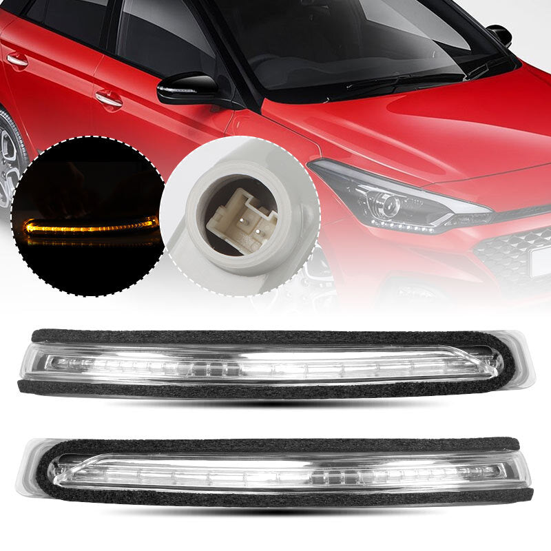 LED Mirror Wing Turn Signal Indicator Light Left+Right for Hyundai i20 2014-2020