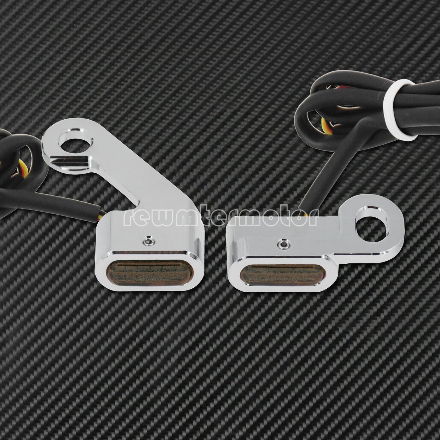 2X Chrome LED Turn Signal Indicator Light Fit For Touring 09-17 Softail 15-20