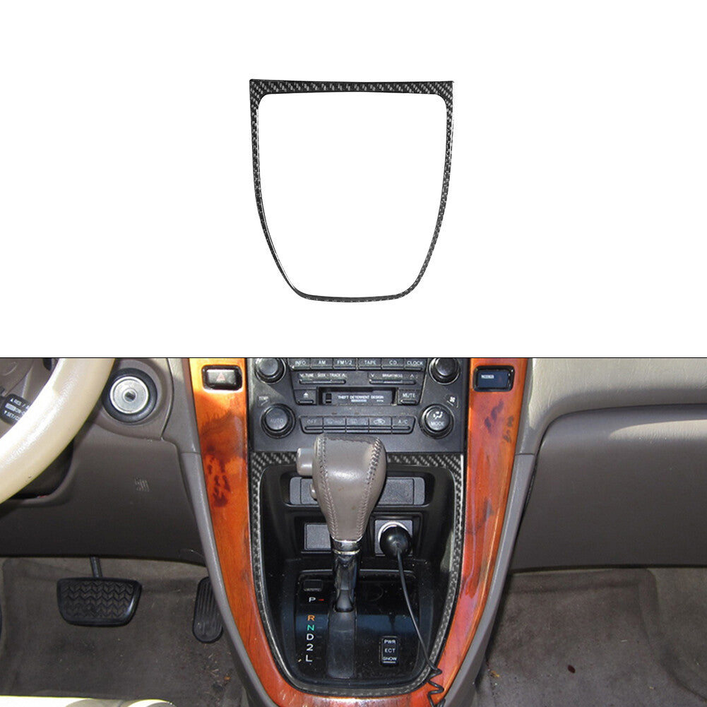 Carbon Fiber Interior Gear Shift Surround Cover Trim for Lexus RX300 1998-2003