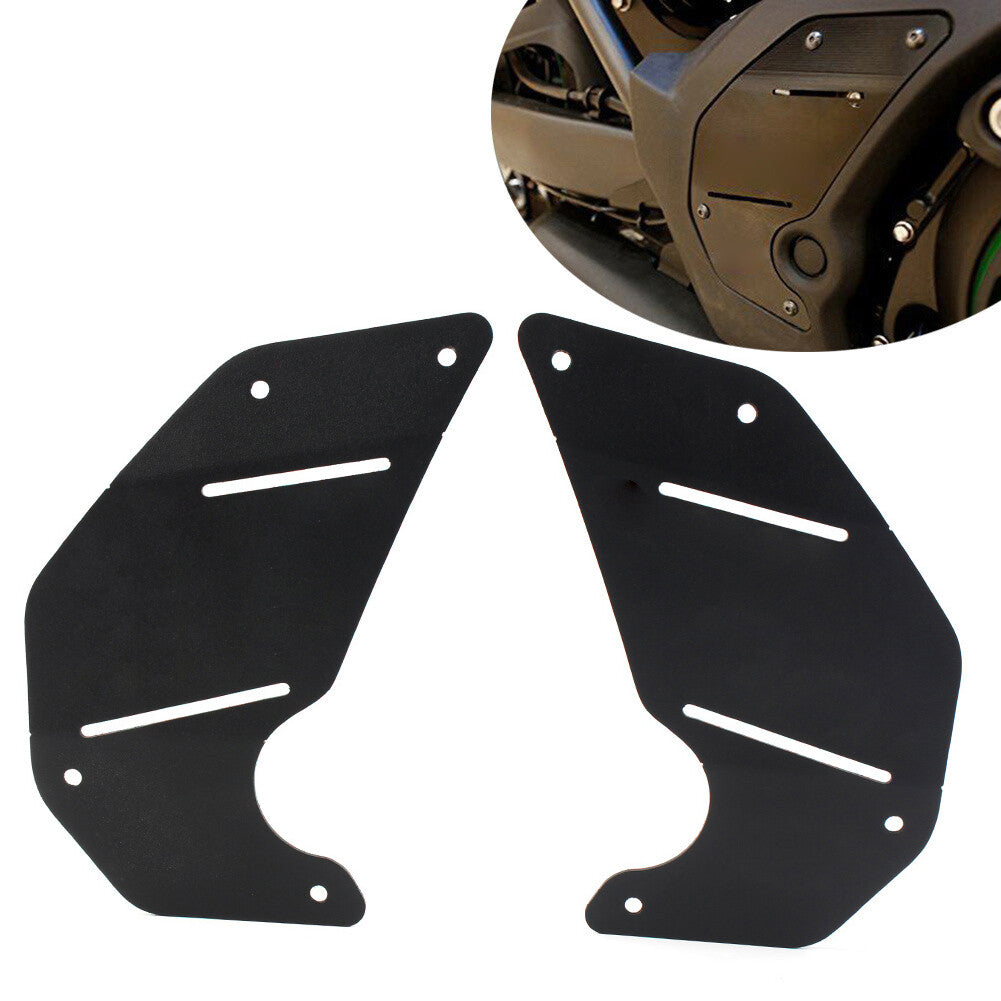 Engine Cover Plate Side Panel for Kawasaki Vulcan S 650 EN650 VN 650 ABS Black