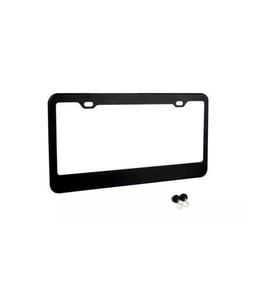 Bonnet rear license plate frame cap, matte black, for Ram