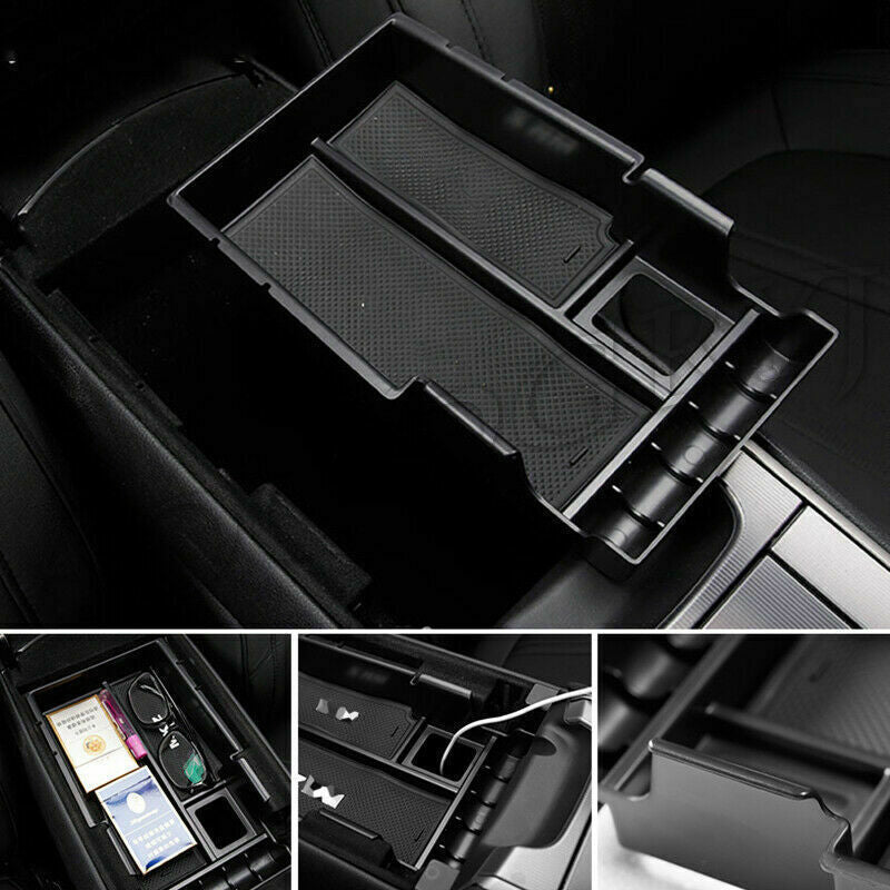 for Lincoln MKZ 2017-2019 Armrest Storage Box Center Console Tray Container Trim