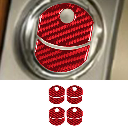 Red Carbon Fiber Interior Dashboard Air Vent Cover Trim for Ford F-150 FX4 04-08