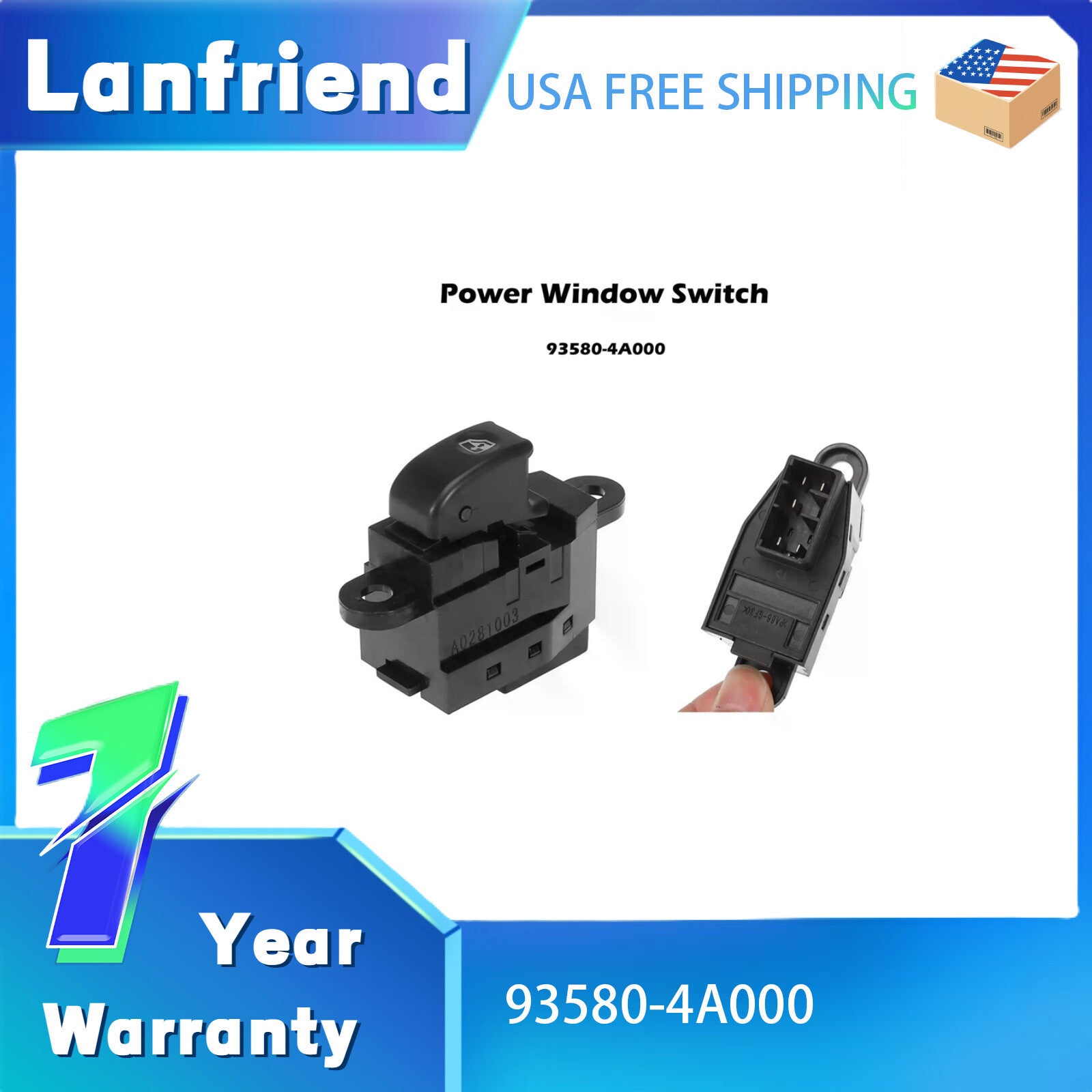 ?935804A000 Power Window Switch Fit for Hyundai for Elantra MD Sonata 2010-2020