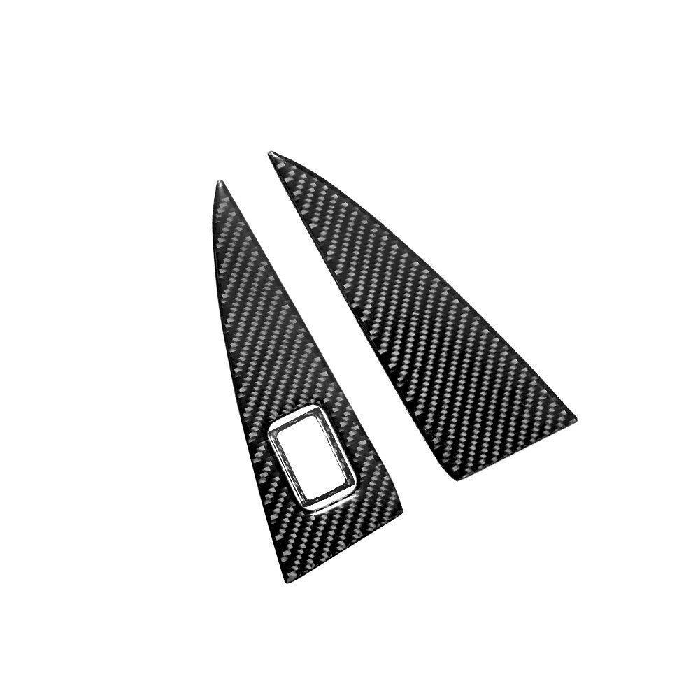 3Pcs Carbon Fiber Interior Door Storage Cover Trim for Mercedes Benz CLA GLA