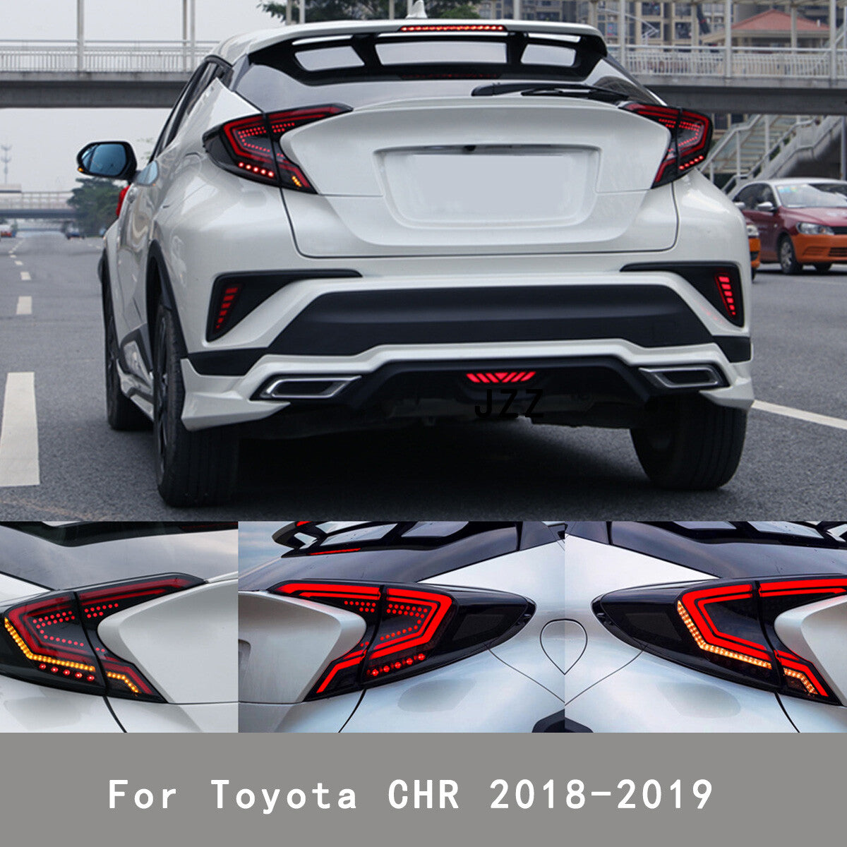 2x for Toyota C-HR CHR 2018-2022 Start-Up Animation Rear Lamps LED Tail Lights