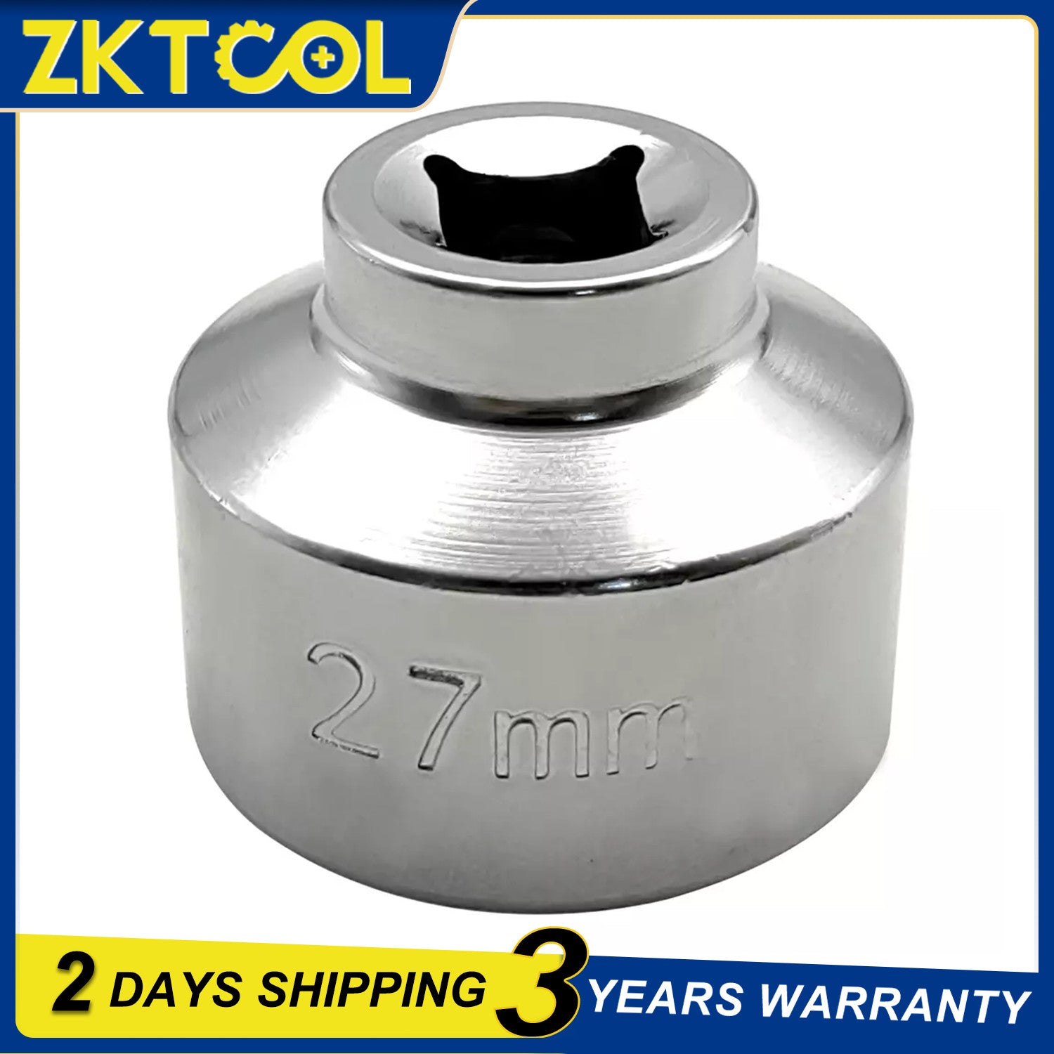 27mm Car Oil Filter Removal Tool - 3/8 Oil Filter Socket Wrench