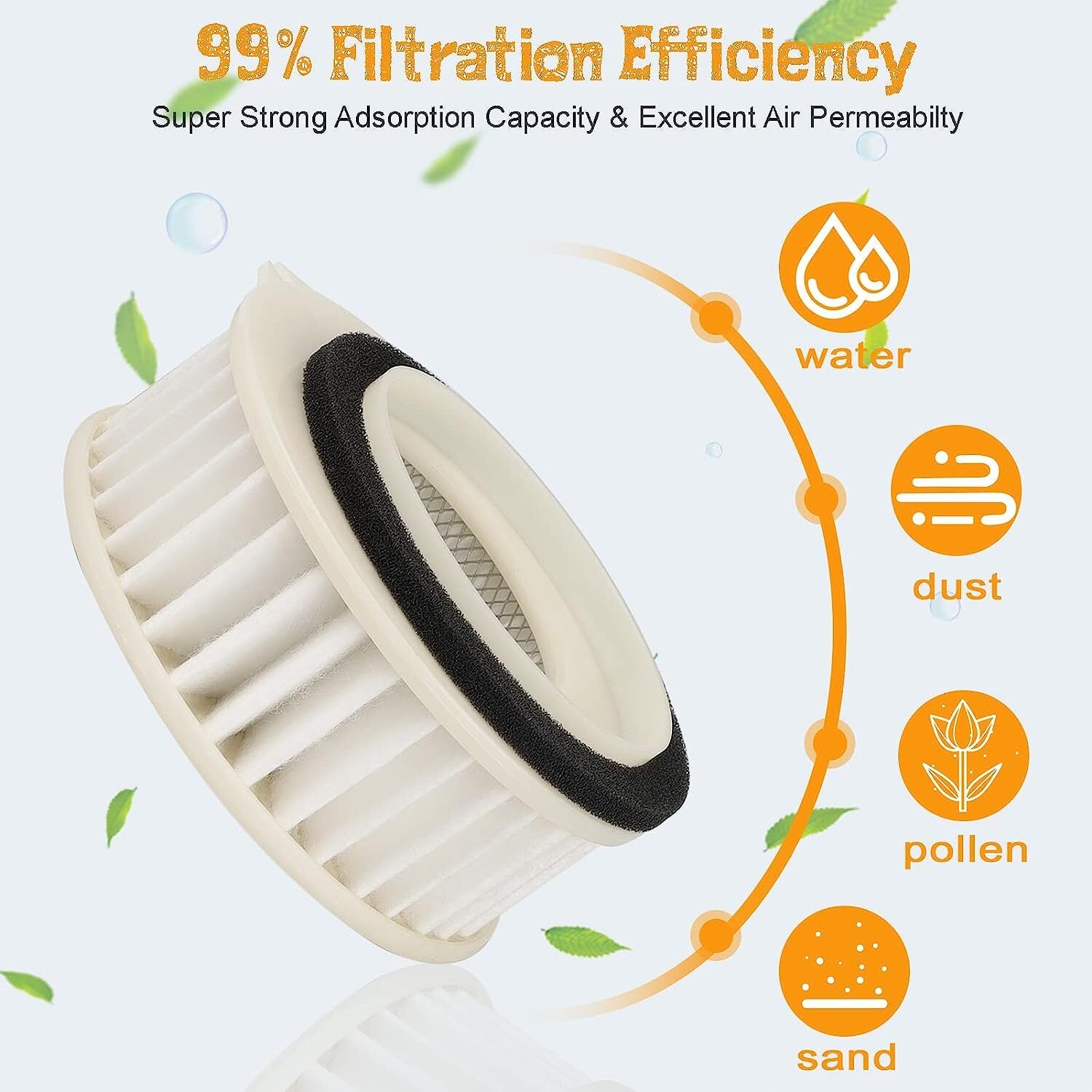 4TR-14451-00 Air Filter Replacement for Yamaha V Star 650 XVS650 Custom XVS650A