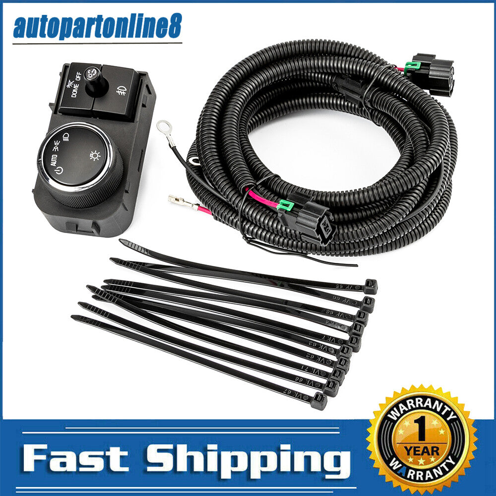 for Chevy Silverado 1500 2500 for GMC Fog Light Wiring Harness Switch 25858705