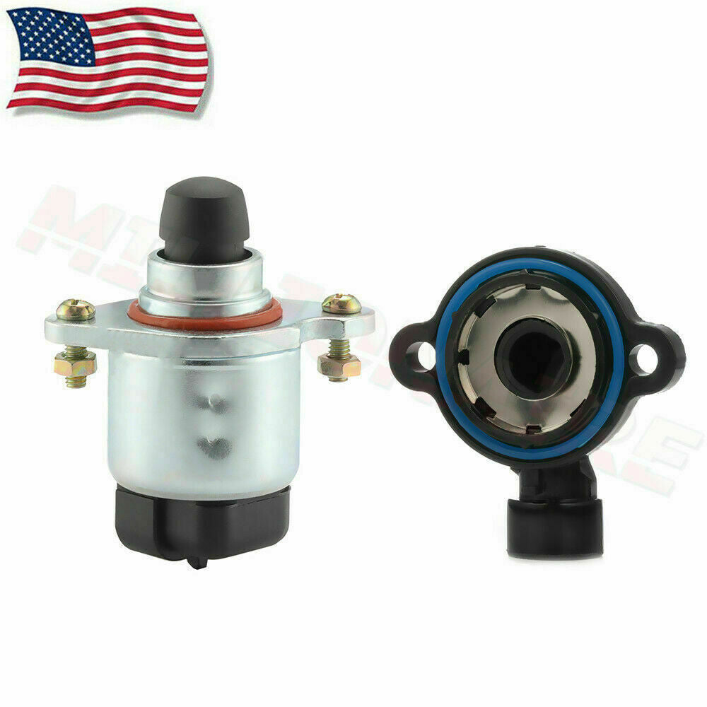 Throttle Position Sensor and Idle Air Control Valve Set Fits LS for Chevy for GMC Sierr!