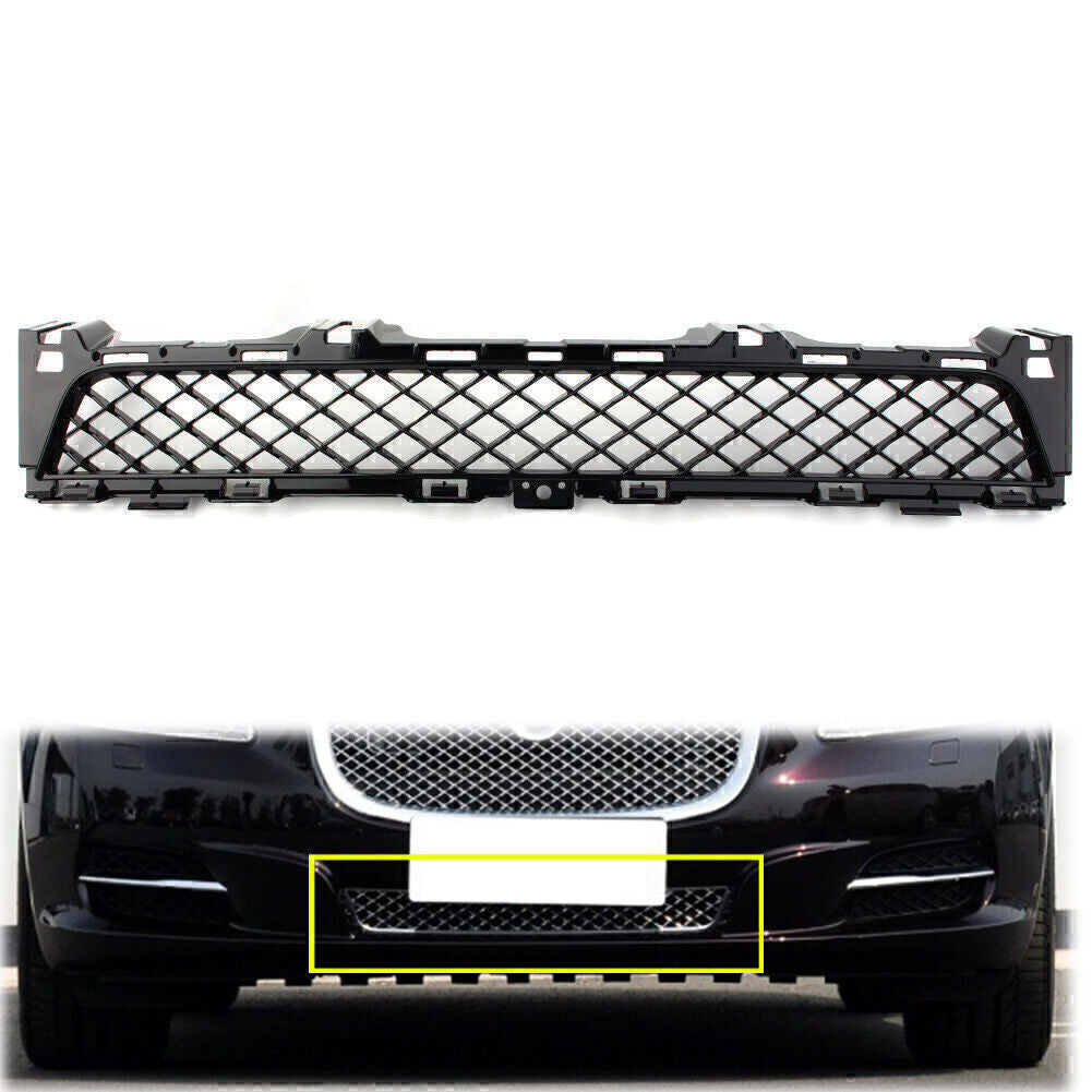 1x Black Front Lower Bumper Grille Mesh Grill for Jaguar XJ 2010-2015 2014 2011