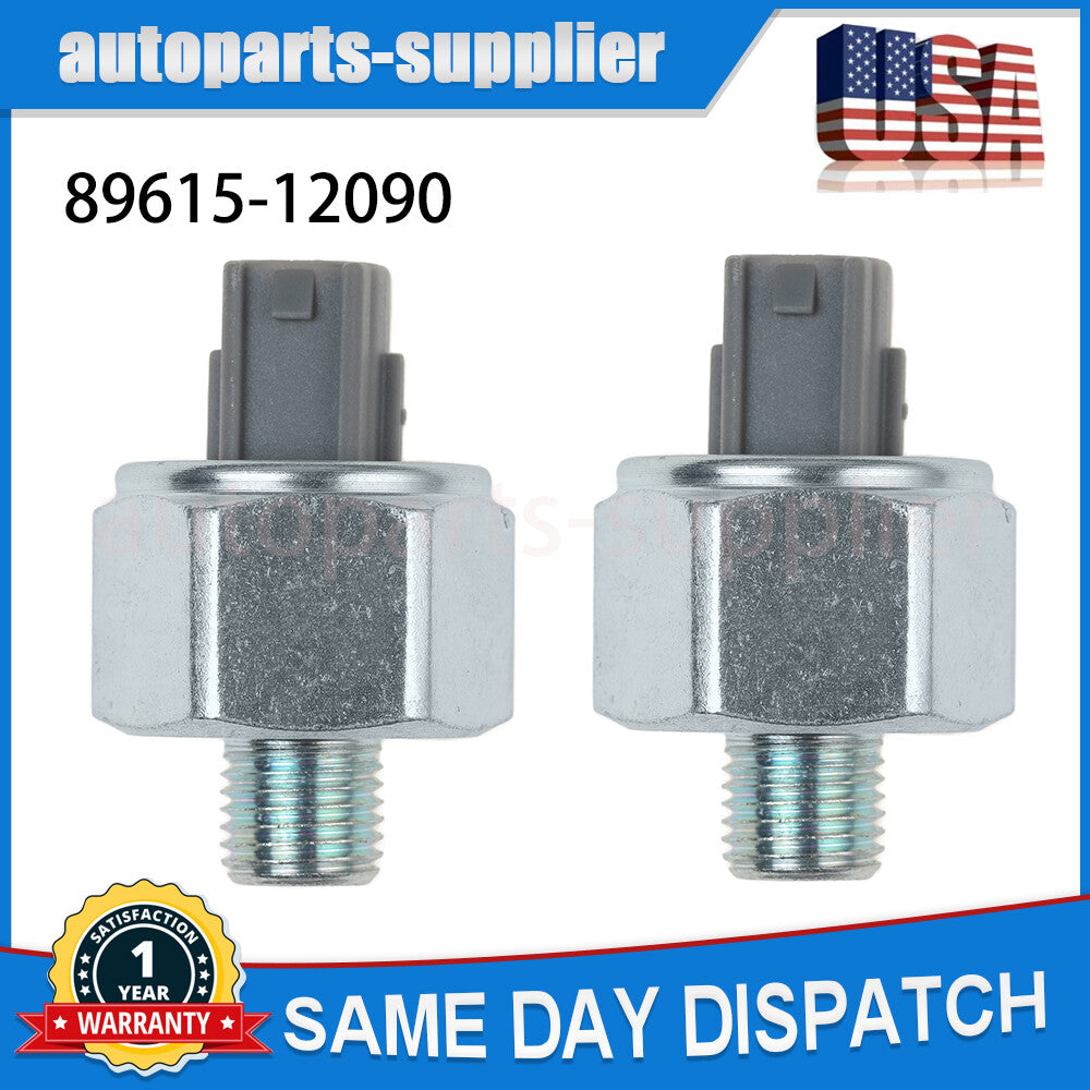 Two engine knock sensors, 89615-12090, for Toyota for Avalon , for Camry , for Sienna , and for Lexus ES300.