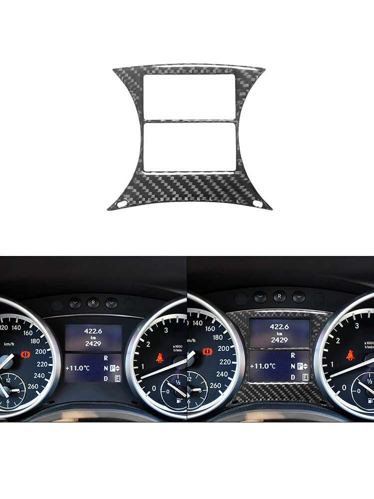 for Mercedes R-Class 2009-2012 Speedometer Display Trim Cover Decor Carbon Fiber