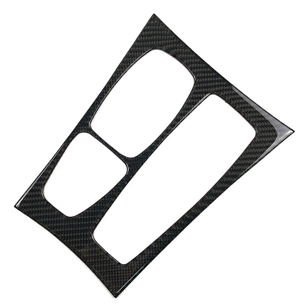 Carbon Fiber Car Gear Shift Box Panel Trim Fit for BMW E70 X5 E71 X6 2008-13 RHD