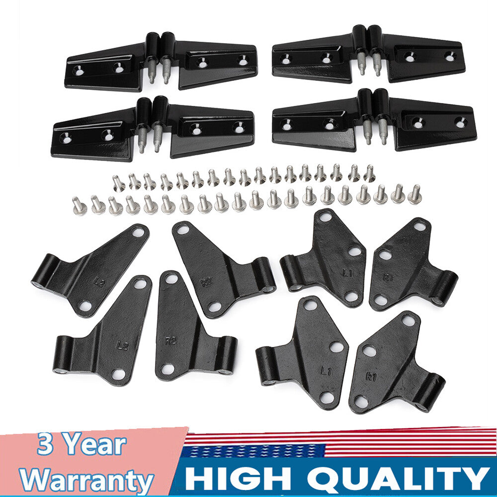 16-piece factory replacement body hinge kit, black, suitable for 2007-2018 for Jeep for Wrangler JK
