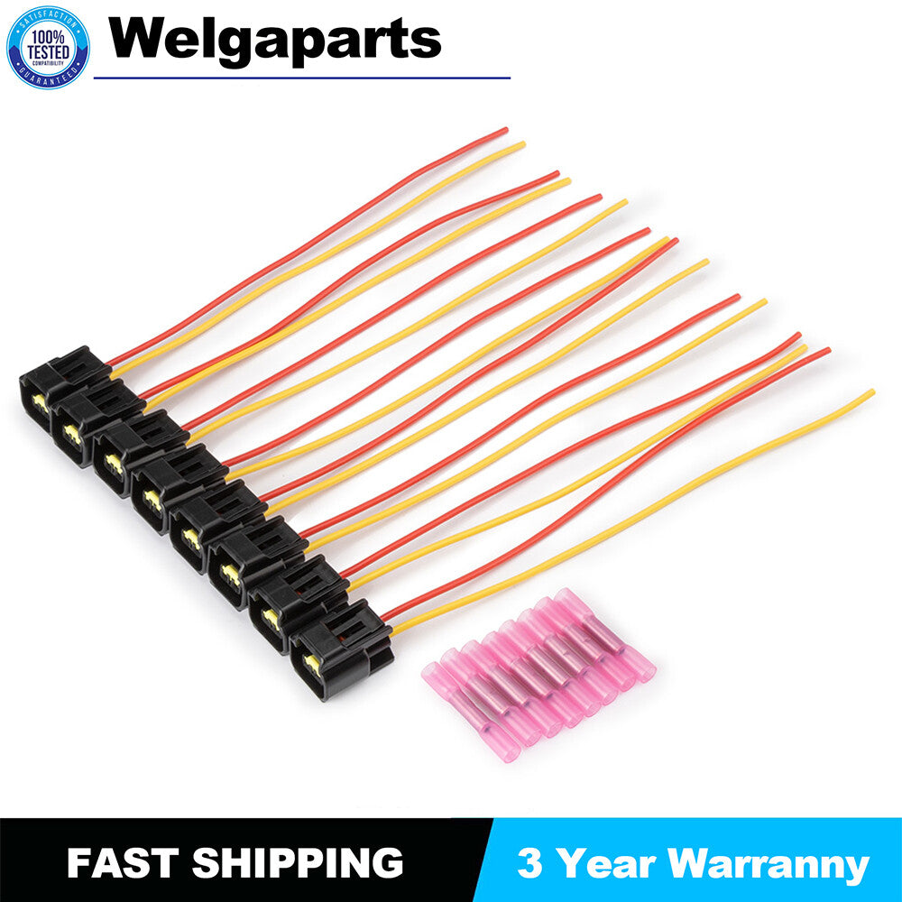 8Pc for Ford Modular for Ford Ignition Coil Connector 4.6 5.4 F-150 for Mustang Pigtails