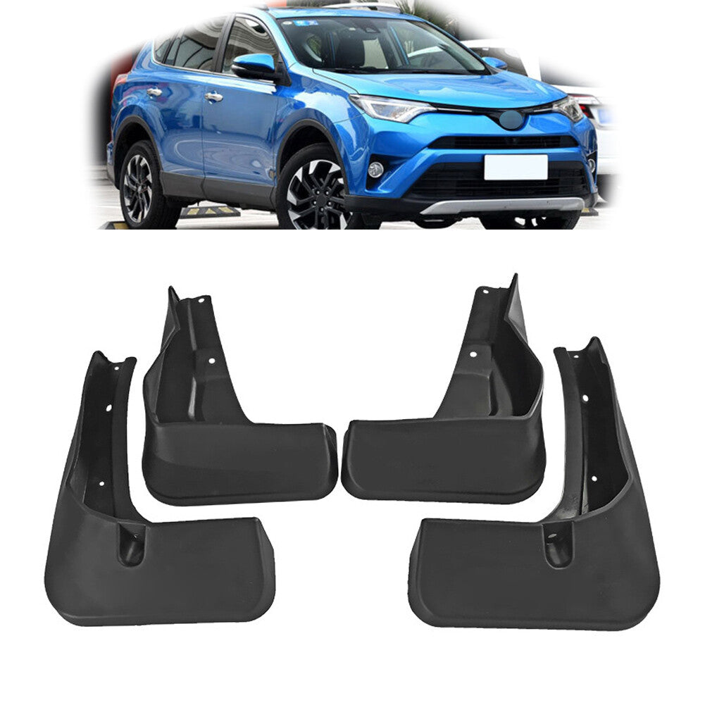 4X Car Front  Rear Splash Guards Mud Flaps Mudguard Fit for Toyota RAV4 2016-18 17