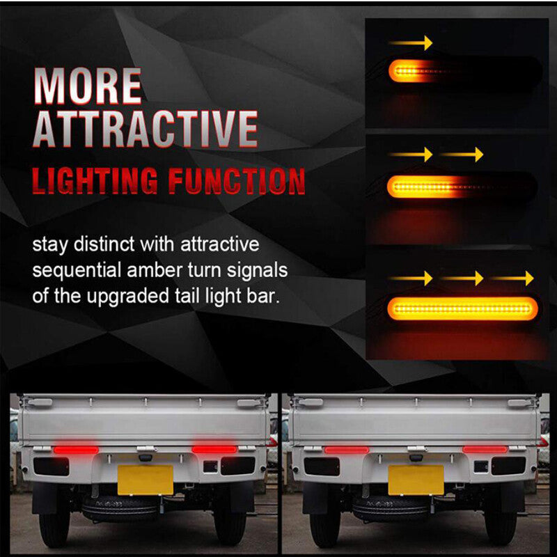 2-pack of 28 LED car dynamic reverse brake turn signal taillights suitable for RVs and trailers