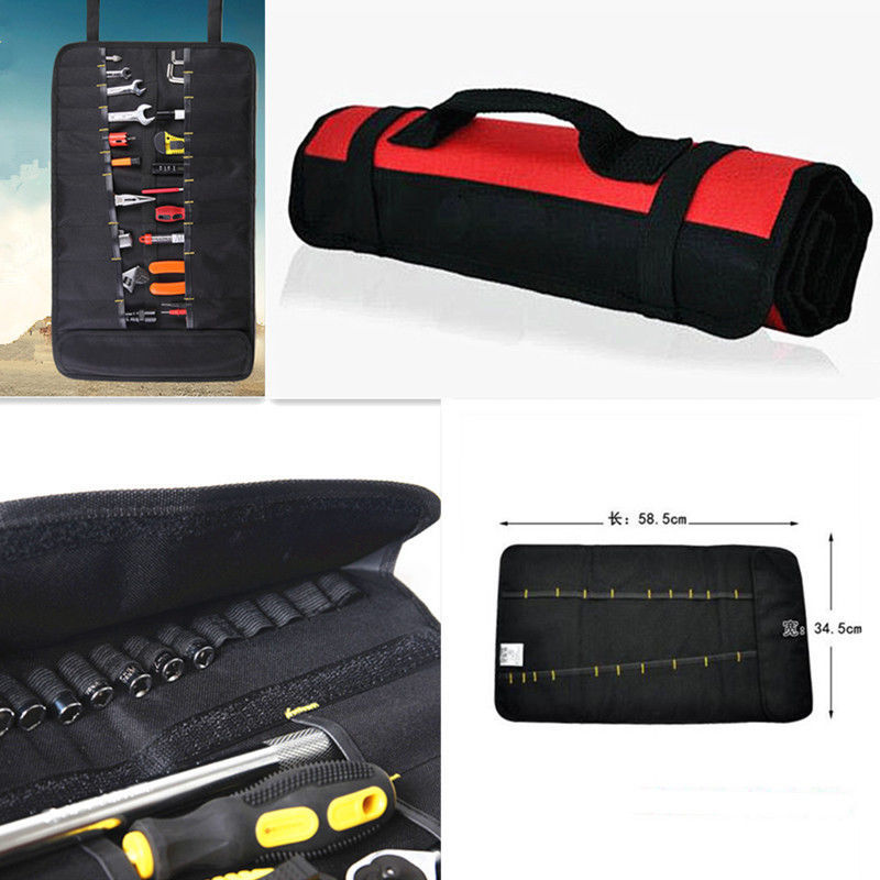 Car Multifunctional Oxford Canvas Chisel Rolling Repairing Tool Reels Bag Pouch