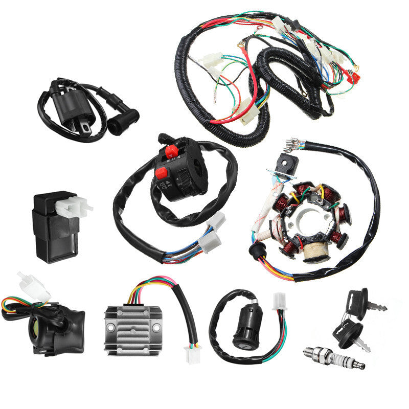 Motorcycle ATV CDI Ignition Wire Harness Assembly Control For 125 150 200 250cc