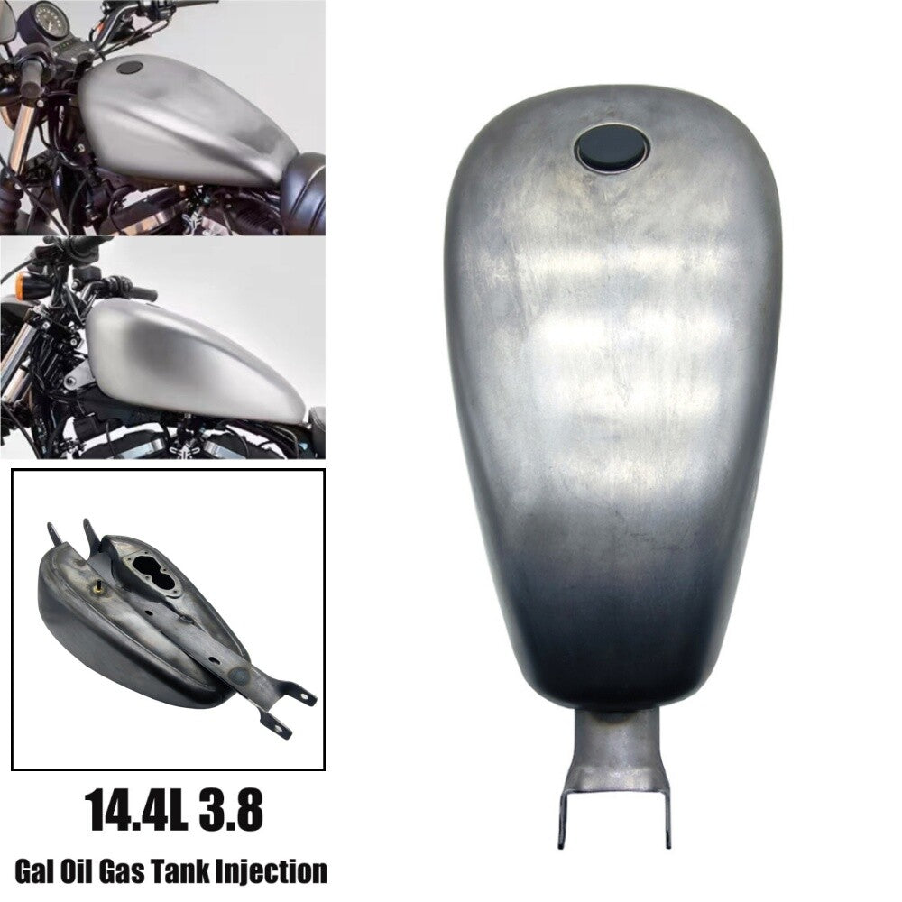 Motorcycle 3.3 Gallon EFI Steel Gas Fuel Tank for Harley Sportster XL 2007-2023