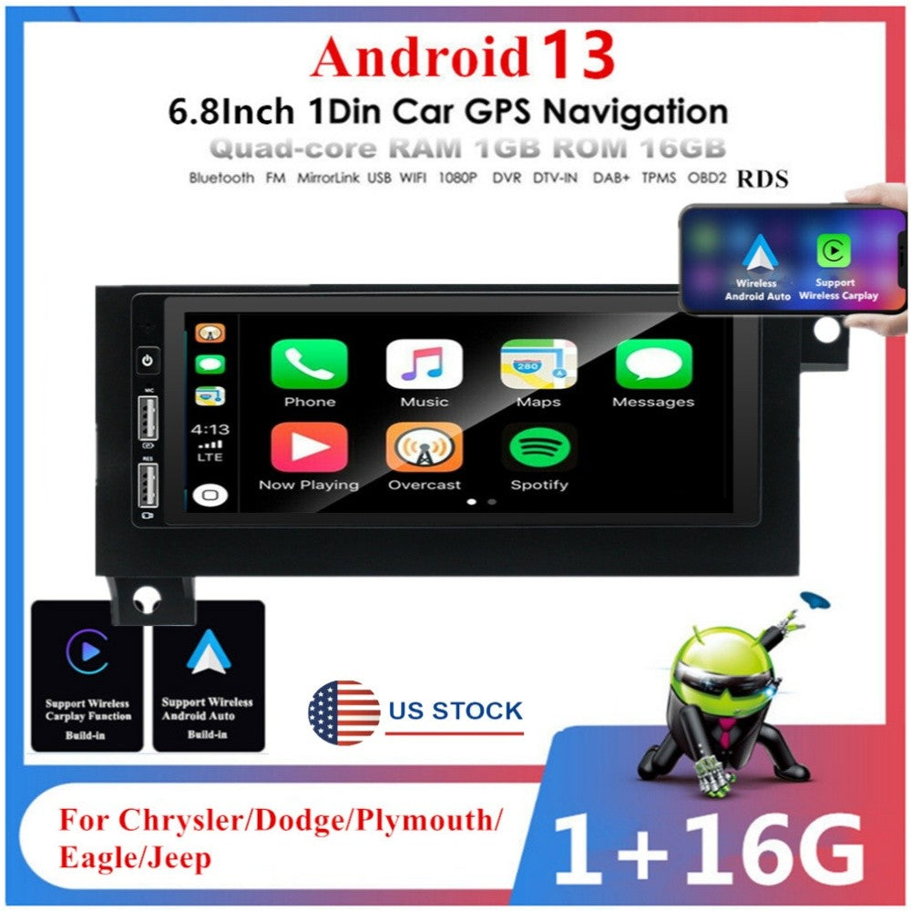For Old for Chrysler / for Dodge / for Plymouth / for Jeep / for Eagle Carplay 6.8Stereo Radio GPS Navi