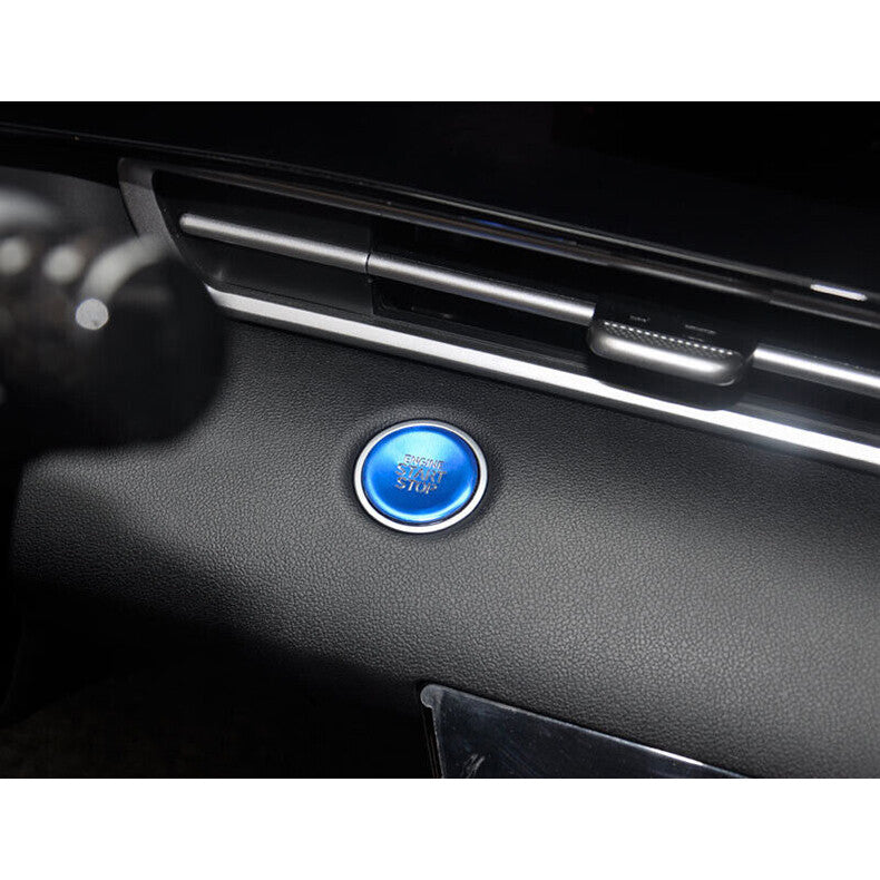 for Hyundai for Elantra 2021-2023 Blue Start Stop Button Ignition Switch Cover Trim