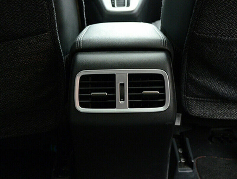 Rear Air Outlet Vent Frame Trim 1 Fit for Honda CRV CR-V 2012-2016 Matte Silver
