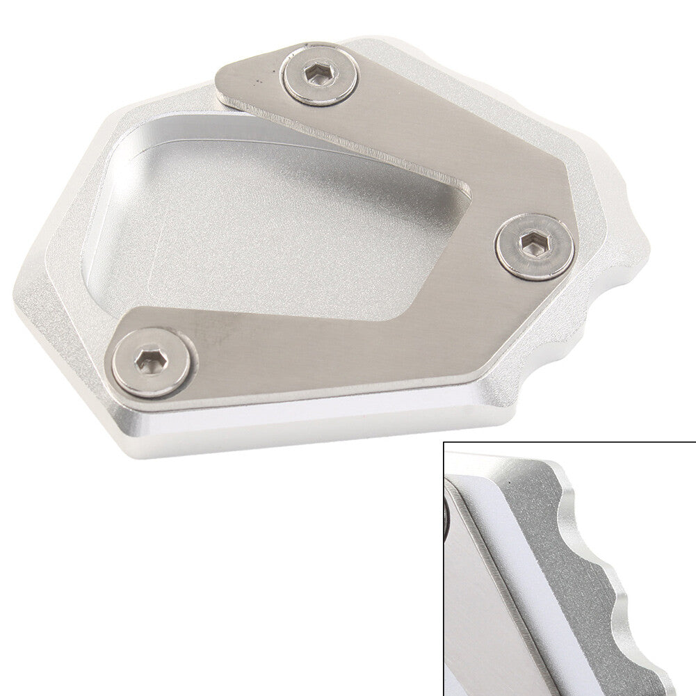 Seitenst?nder-Vergr??erungsfu?-St¨¹tzplatte f¨¹r for Honda CB650R 2019-23 Silber