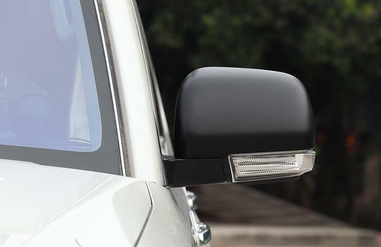 Fit for Mitsubishi Pajero Montero 07-2020 Black Rear View Side Door Mirror Cover