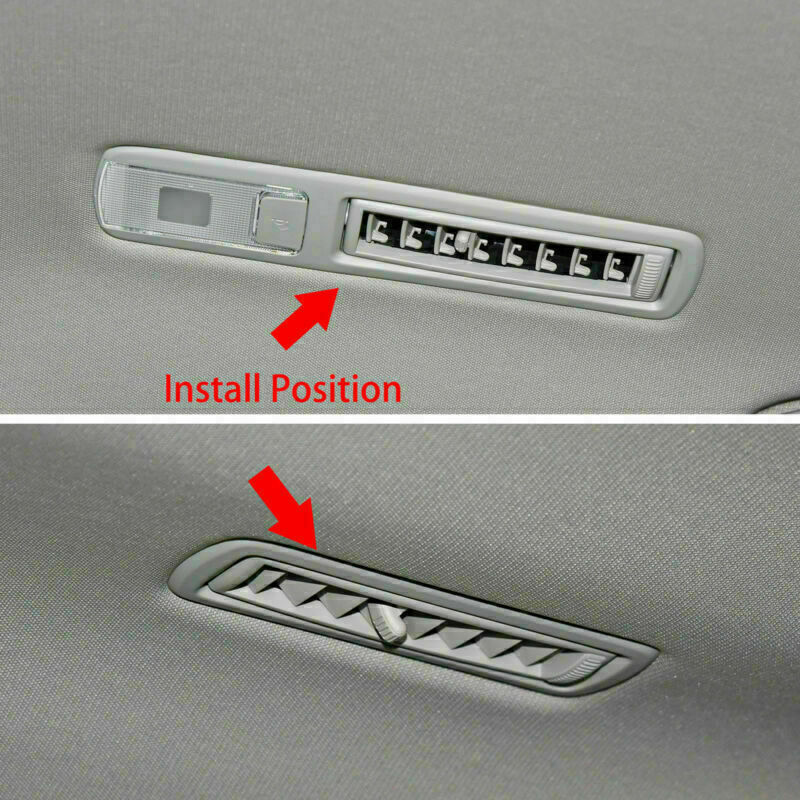 Silver Roof Rear Air Condition Vent Outlet Cover for Toyota Highlander 2020-2023