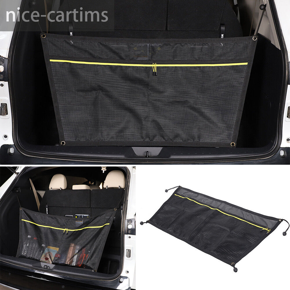 Trunk Net Pocket Storage Bag Organizer Isolation Cover For Toyot@ for Sienna 2021-23
